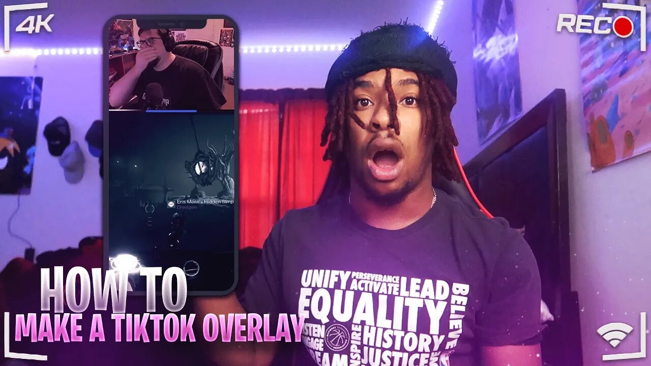 How to Make a TIKTOK LIVE OVERLAY to GET MORE VIEWERS - SUPER EASY!