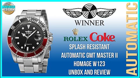 Best Budget Chinese Watch! | Winner GMT Master II Homage Splash Resistant W123 Unbox & Review