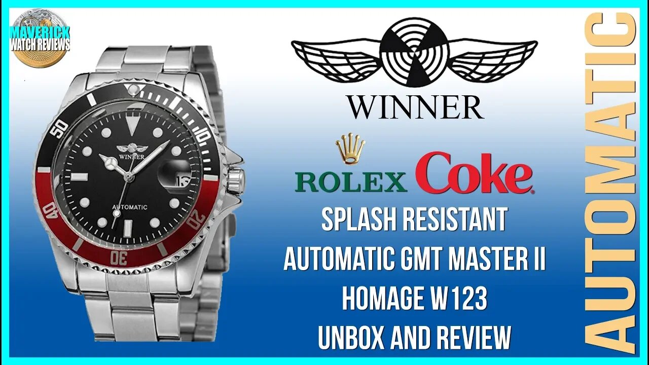 Best Budget Chinese Watch! | Winner GMT Master II Homage Splash Resistant W123 Unbox & Review