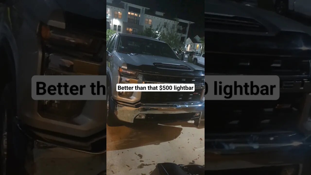 Heavy Chevy Light bar - The Cheap Version #duramax #chevyduramax #chevrolet #dieseltrucks