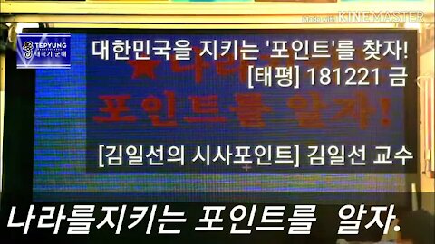 ★[포인트 1~11] 대한민국을 지키는 '포인트'를 찾자! [태평] 181229 토 [태평 태투 힘찬! 구호][김일선의 시사포인트] 조숙미 구호팀장+백남길 선생