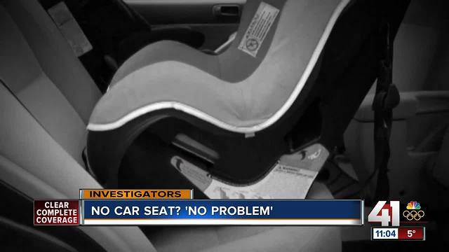 Hired drivers let baby ride without car seat