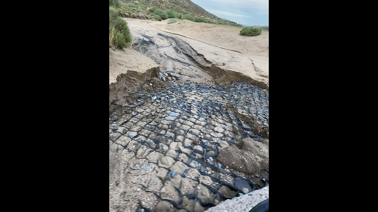 Monsoon season weather damage.