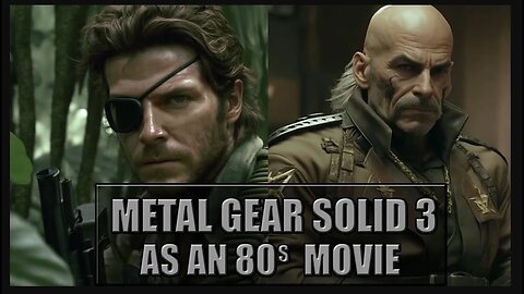 MGS3 Snake Eater as an 80's Dark Fantasy #metalgearsolid #AI #Midjourney #80sDarkFantasy