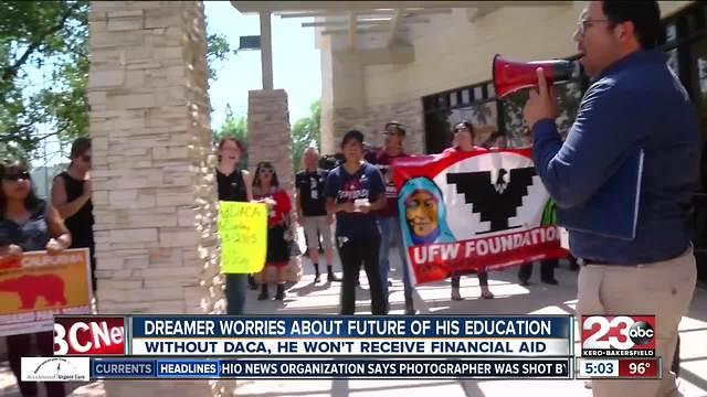 Local DACA recipient worries about the future of his education