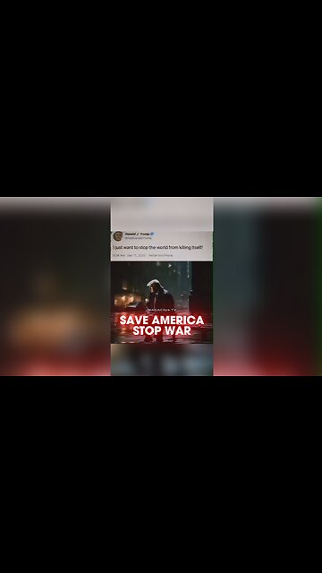 Trump Just Wants To Save America