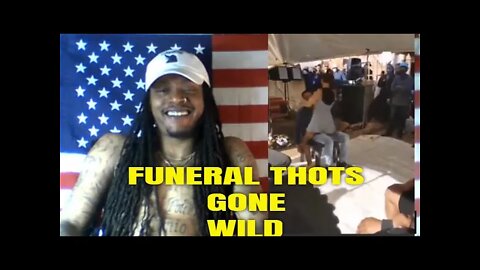 Lap Dances Given at FUNERAL!