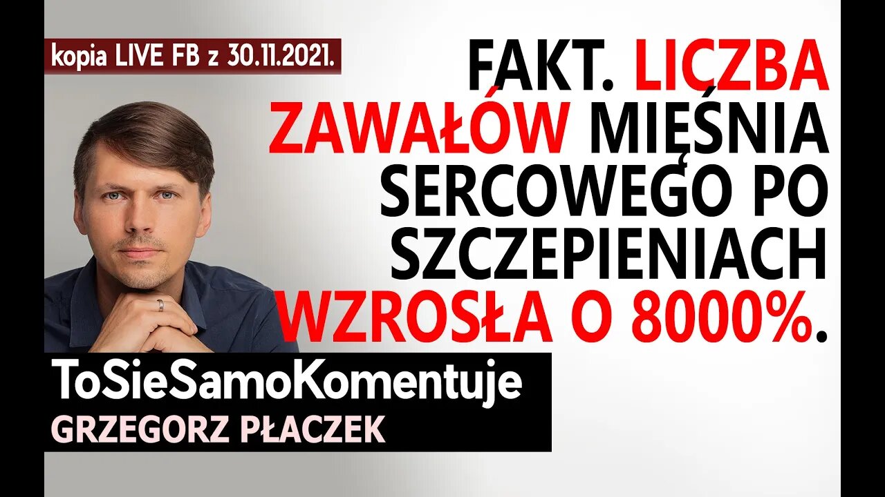 Liczba zawałów mięśnia sercowego po szczepieniach w systemie VAERS w 2021 wzrosła o niemal 8000%.