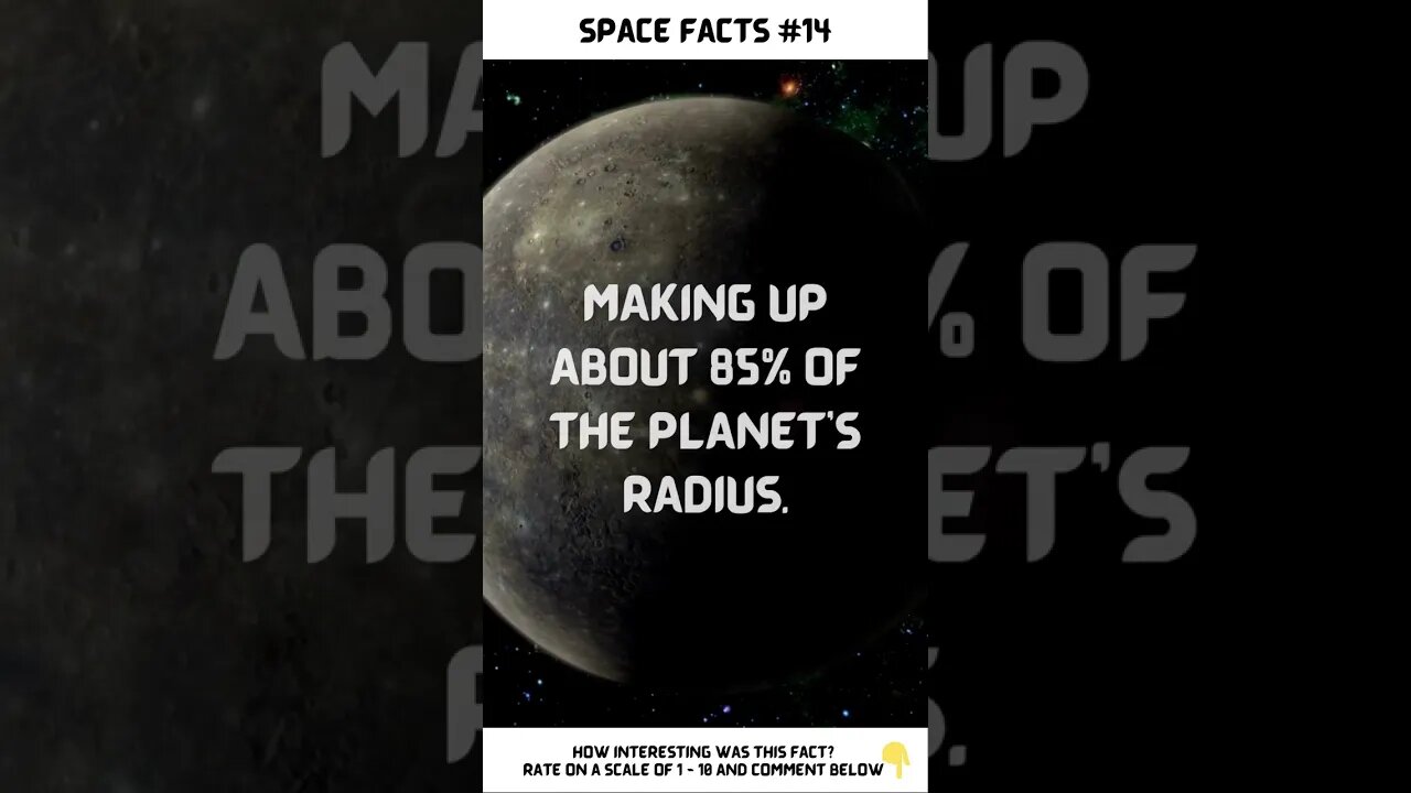 Space Facts: Mercury a core of a past protoplanet!! 😵🤯 #shorts