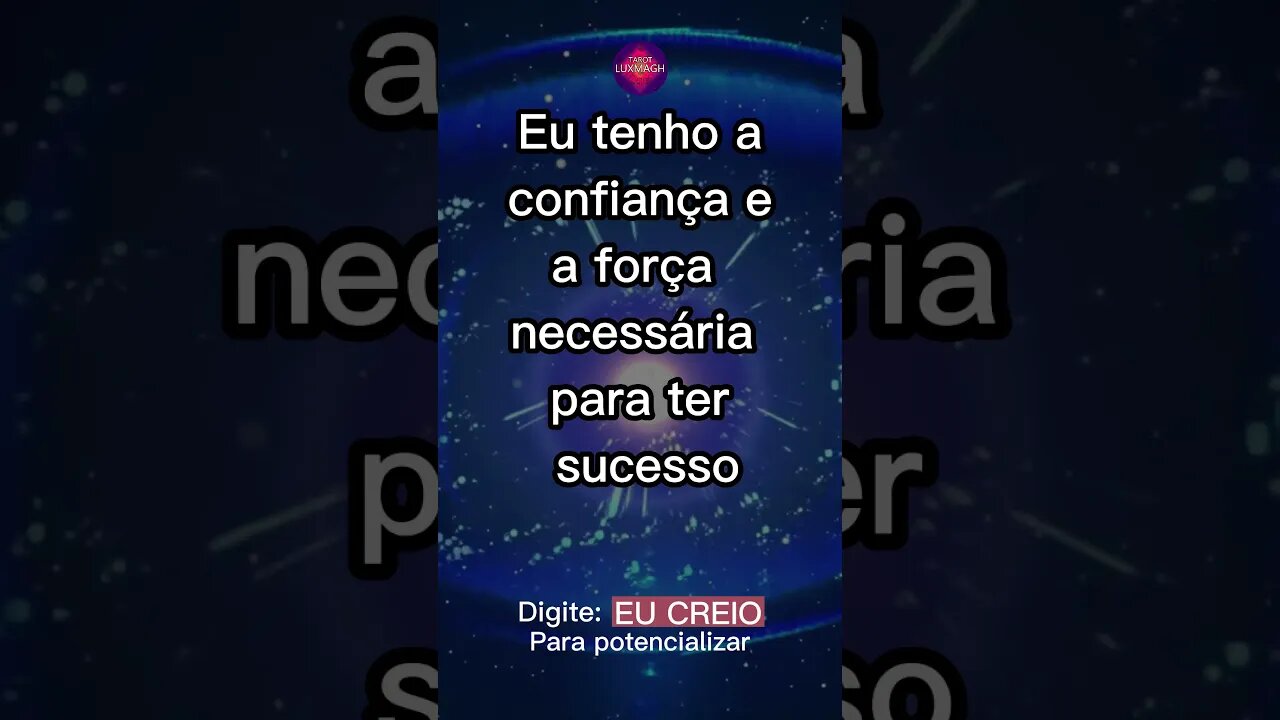 AFIRMAÇÃO! Para ativar 👇🏼Comente: "EU CREIO!"