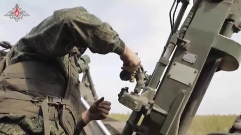 Self-Propelled Mortar 2S4 Tyulpan in Action.