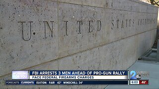 Three arrested ahead of pro-gun rally