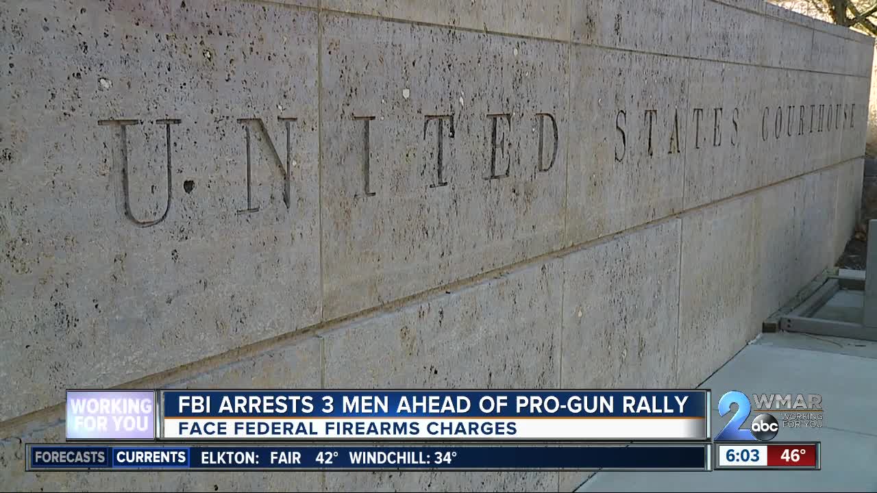 Three arrested ahead of pro-gun rally