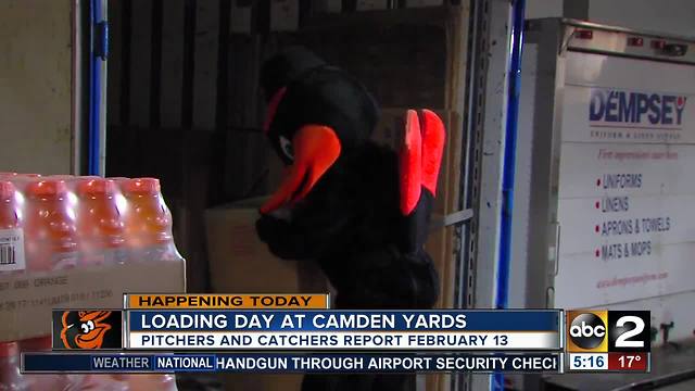 Loading Day at Camden Yards for the Orioles