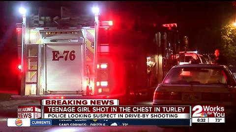 Teenage girl shot in Turley