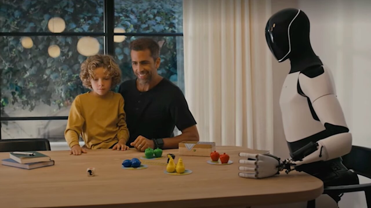 Elon Musk unveils Tesla Optimus robots