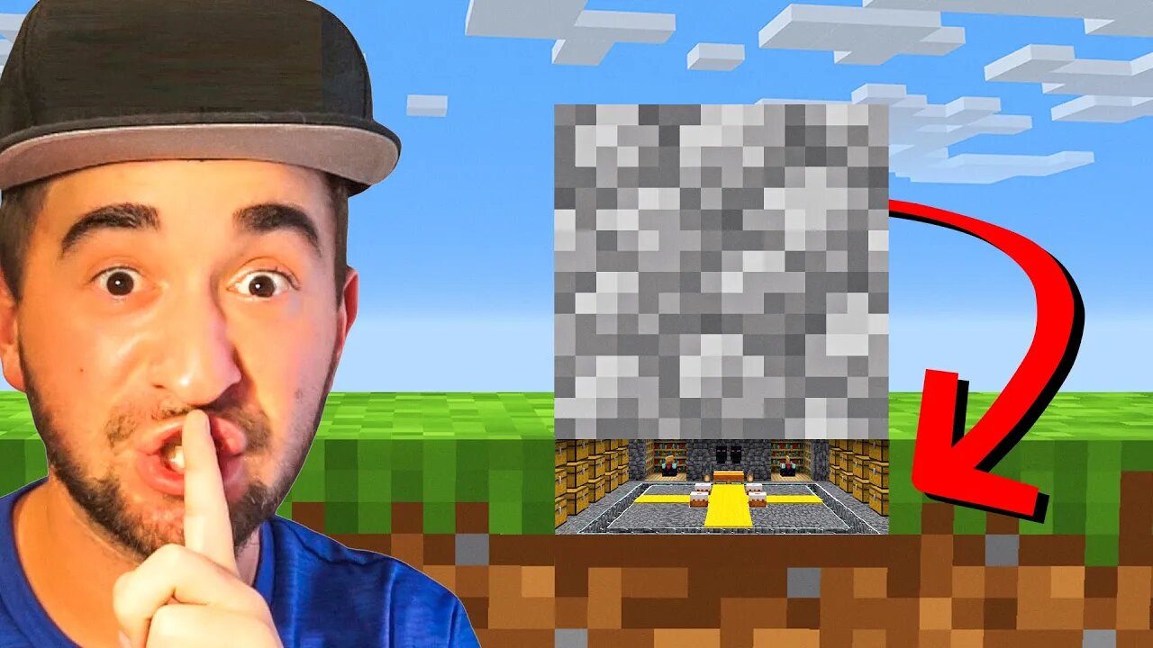 Trolling With a TINY Base In Minecraft!