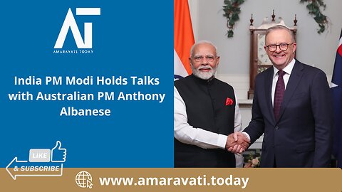 India PM Modi Holds Talks with Australian PM Anthony Albanese | Amaravati Today