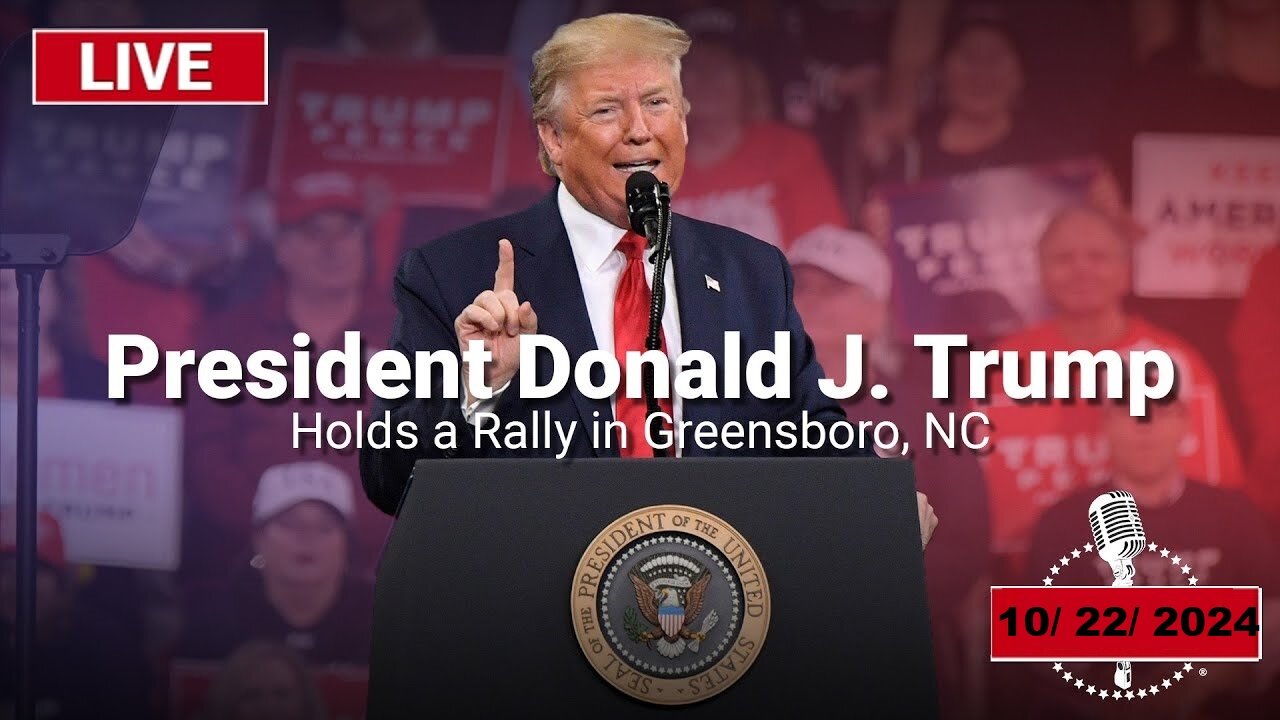 President Trump Holds a Rally in Greensboro, NC | October 22, 2024