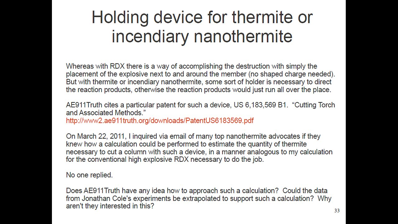 The scientifically disproven 9/11 thermite theory