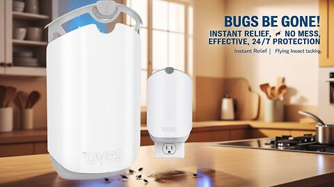 Say Goodbye to Pesky Flying Insects with the ZEVO Flying Insect Trap!