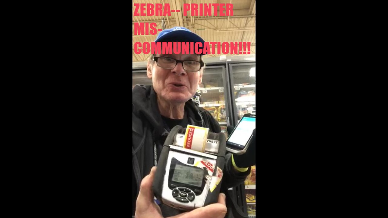 PAPA MIKE'S FROZEN FOODS CLERK HACK # 12 ZEBRA PRINTER MISCOMMUNICATION