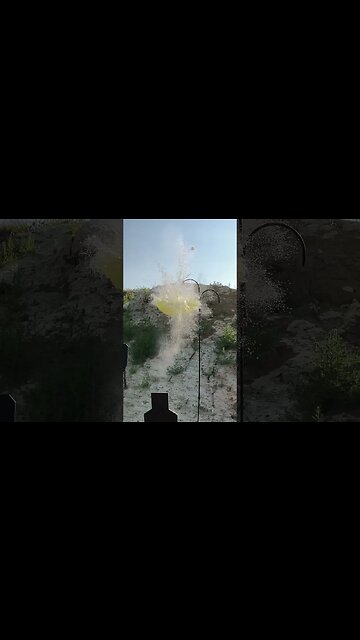 9mm hollow point vs gallon jug @ 7yds. #shorts