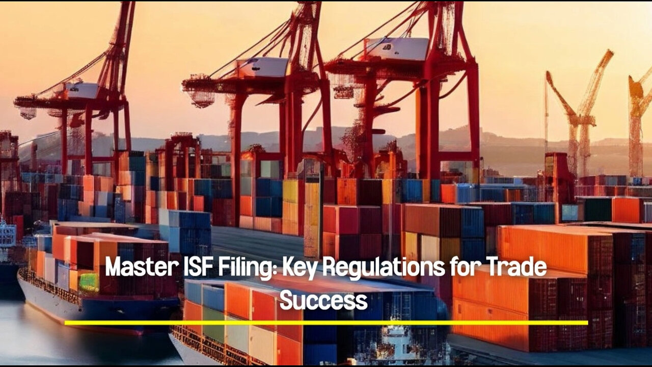 Demystifying ISF Filing: Key Regulations for Success in International Trade