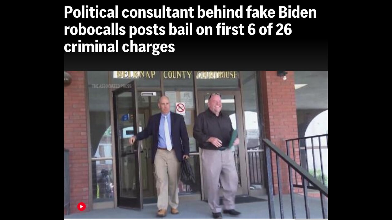 Political consultant behind fake Biden robocalls posts bail at first court appearance