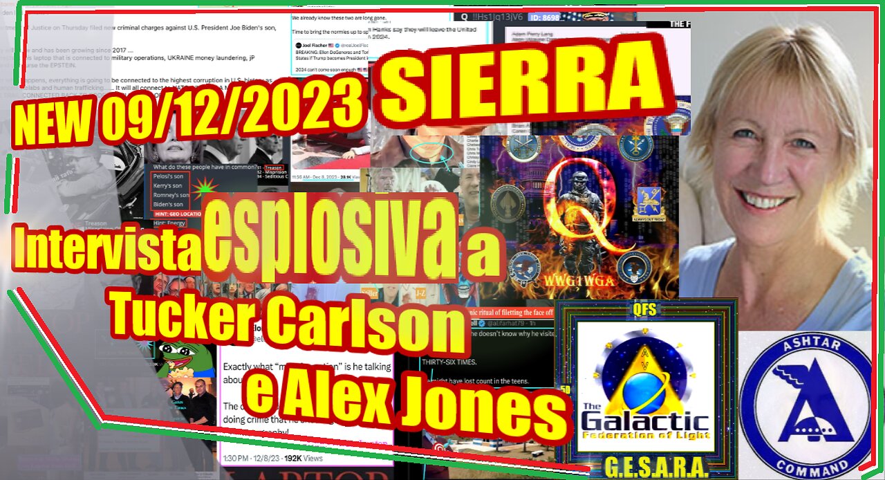 NEW 09/12/2023 SIERRA Intervista esplosiva a Tucker Carlson e Alex Jones