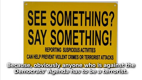 Feds Release Guide for Spotting Violent Extremists. Anyone Against Democrats’ Agenda is a Terrorists