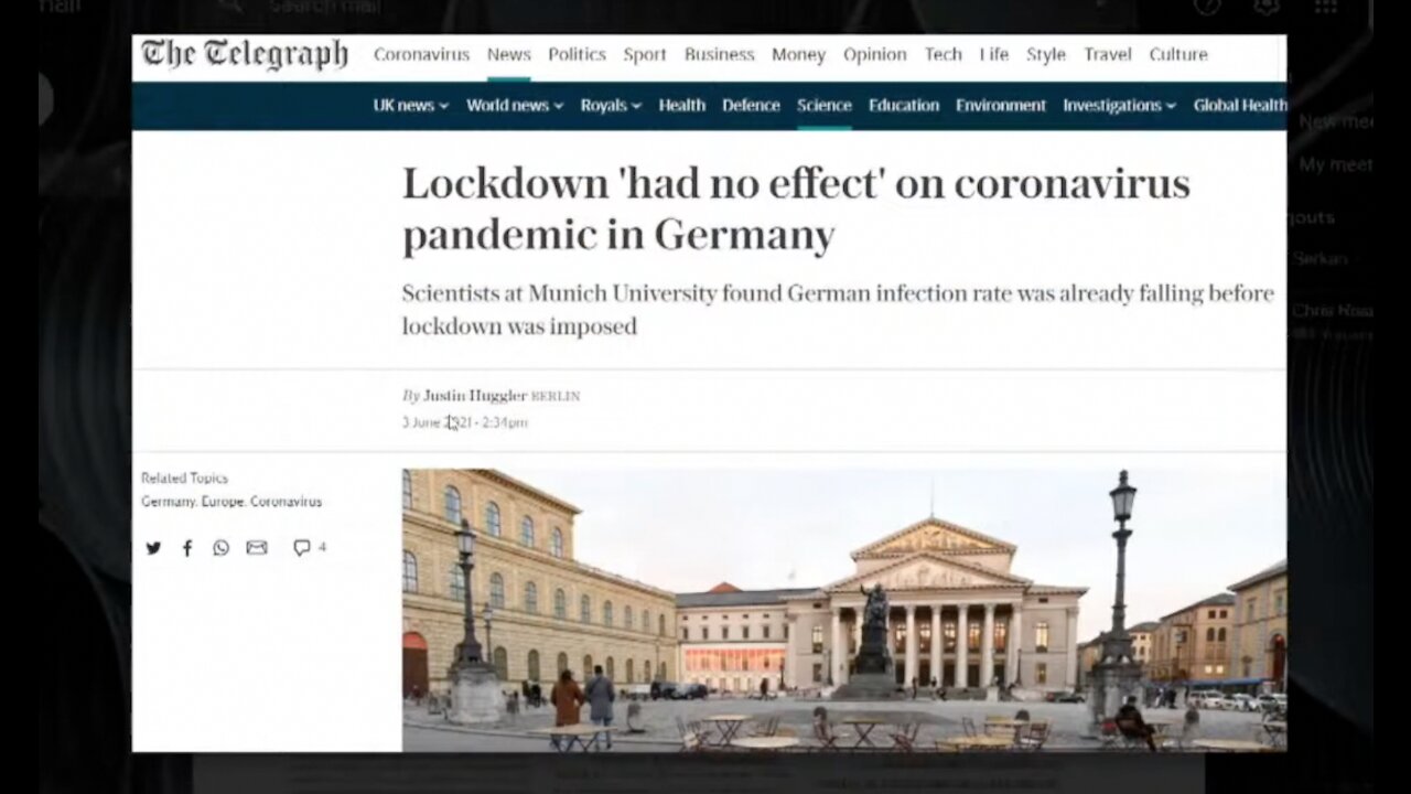 Scientists at Munich University -- Lockdown 'had no effect' on Coronavirus in Germany