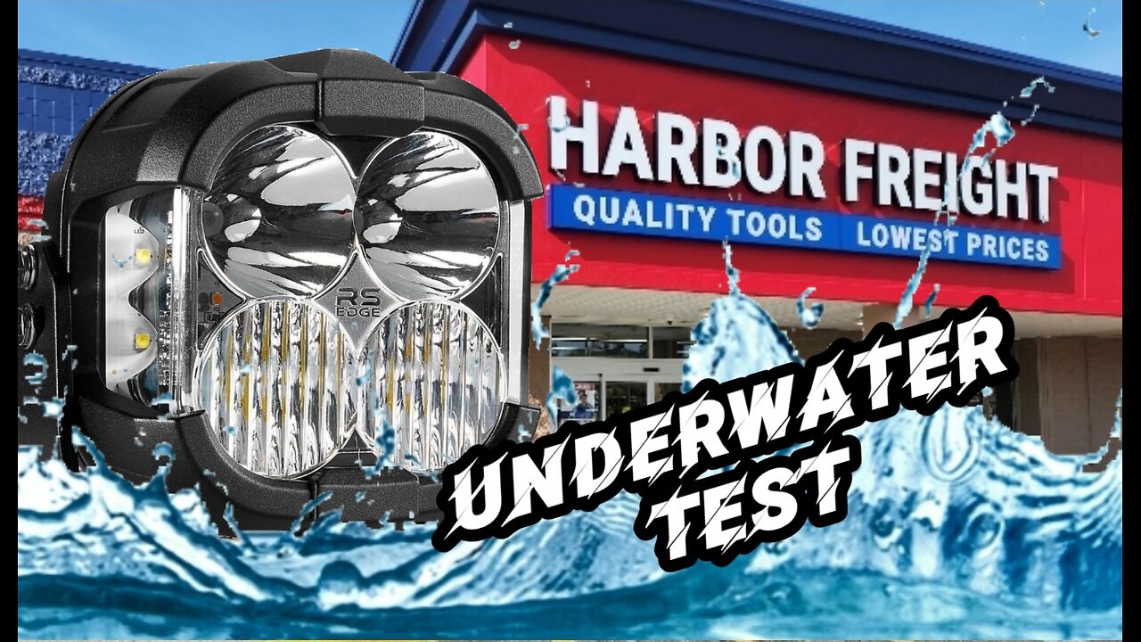 Budget Harbor Freight ROADSHOCK EDGE Lights Underwater Test. #harborfreight #offroad #overlanding