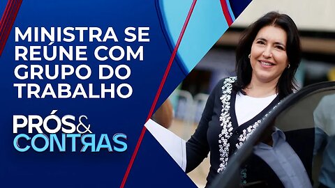 Simone Tebet discute reforma tributária no Congresso