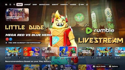 Weekend Warrior Stream // LittleDude - Fortnite