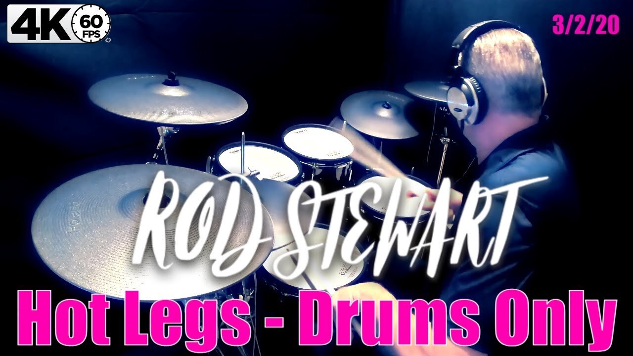 Rod Stewart - Hot Legs - Drums Only Video