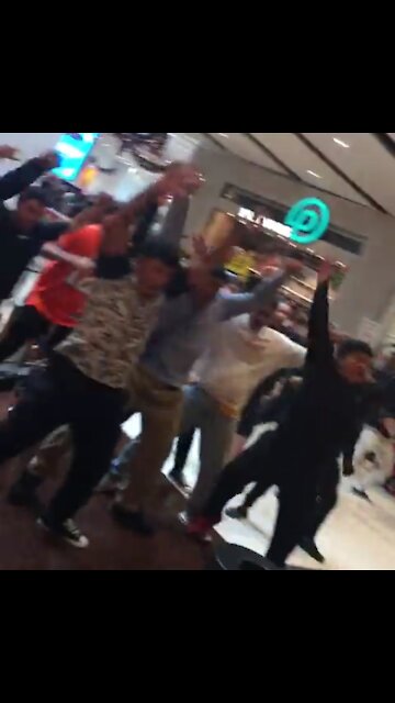 Covid Unvaxxed War Cry in Vaxxed Only Mall