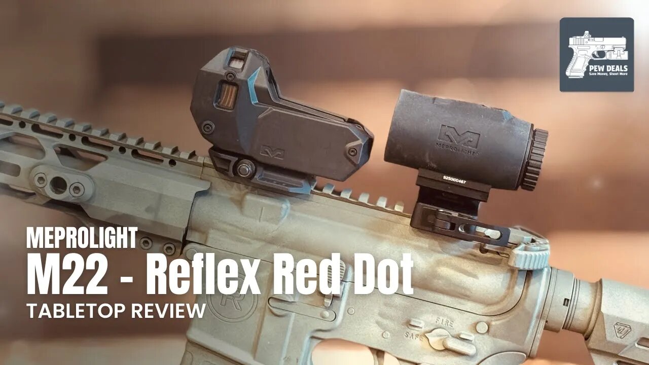 Meprolight M22 Reflex Sight W MMX4 Flip To Side Magnifier Tabletop Review #meprolight #m22 #reddot