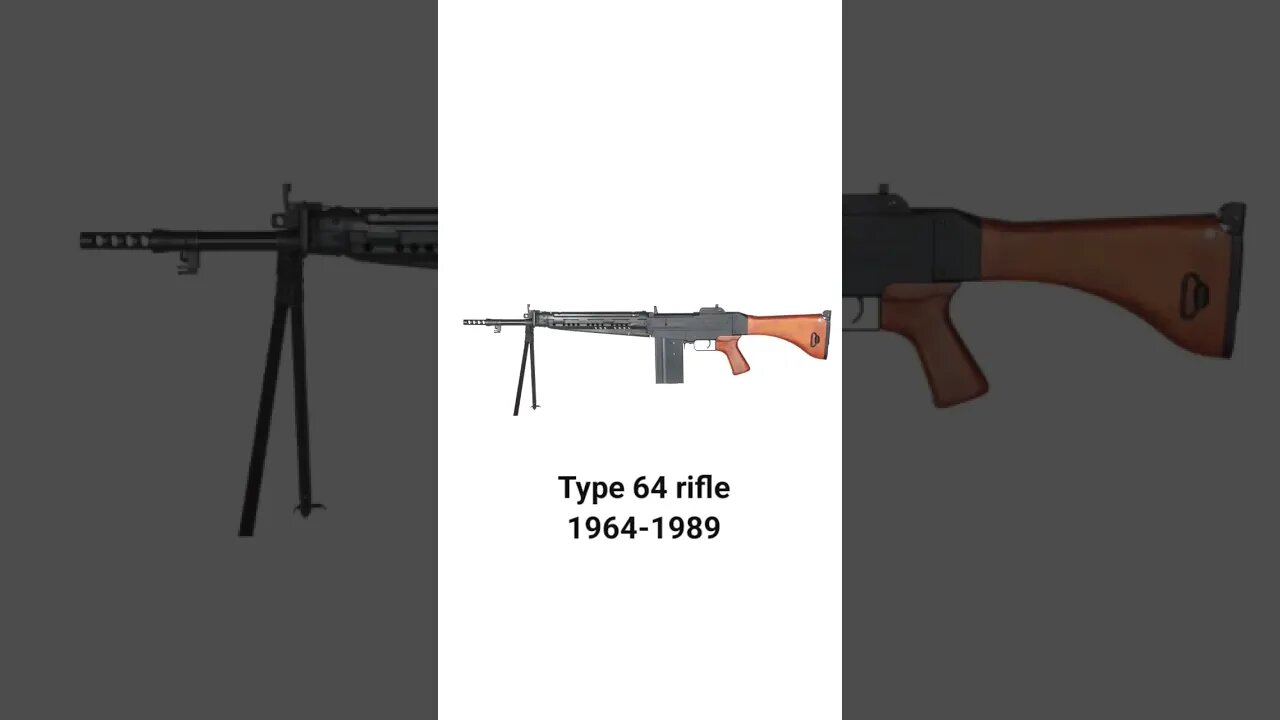 Evolution of Japan rifles #rifle #military #japan #shorts