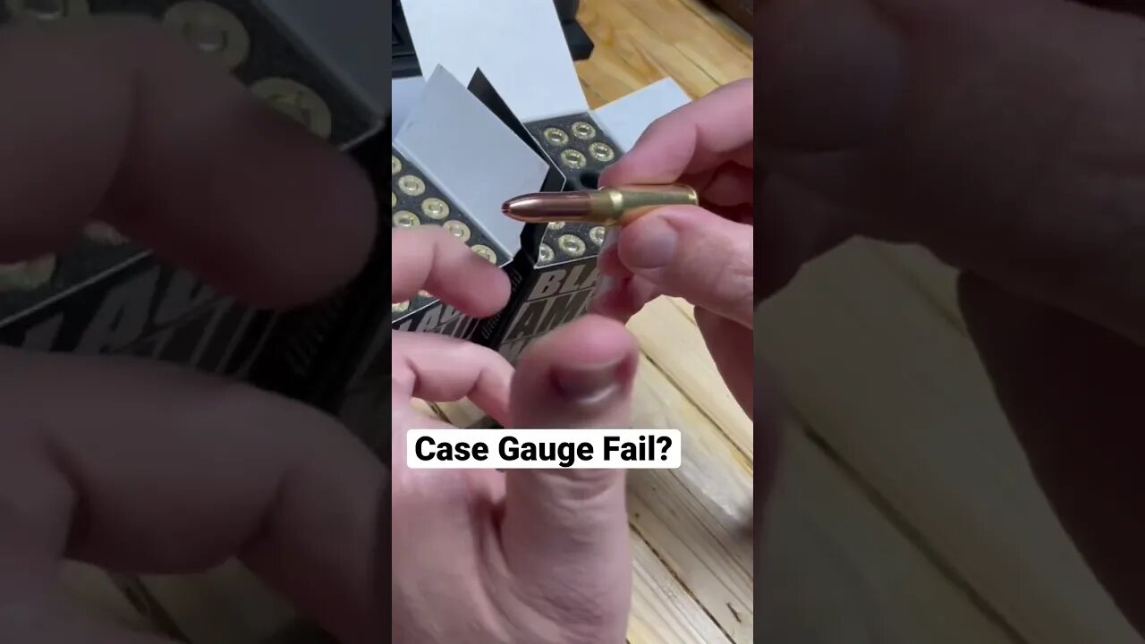 Factory 8.6 Ammo case gauge fail?