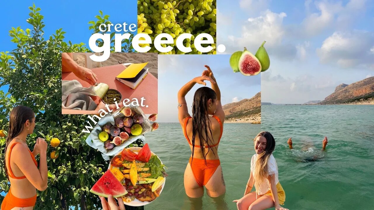 Greece, Crete Island π§Ώπ a dreamy vlog full of adventures ( what I eat )