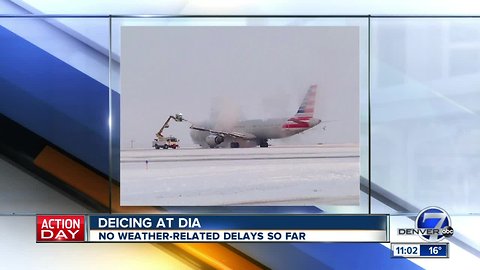 DIA not affected by weather Wednesday afternoon with snow