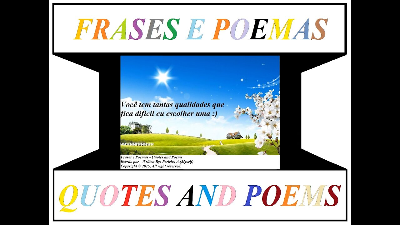 Você tem tantas qualidades [Frases e Poemas]