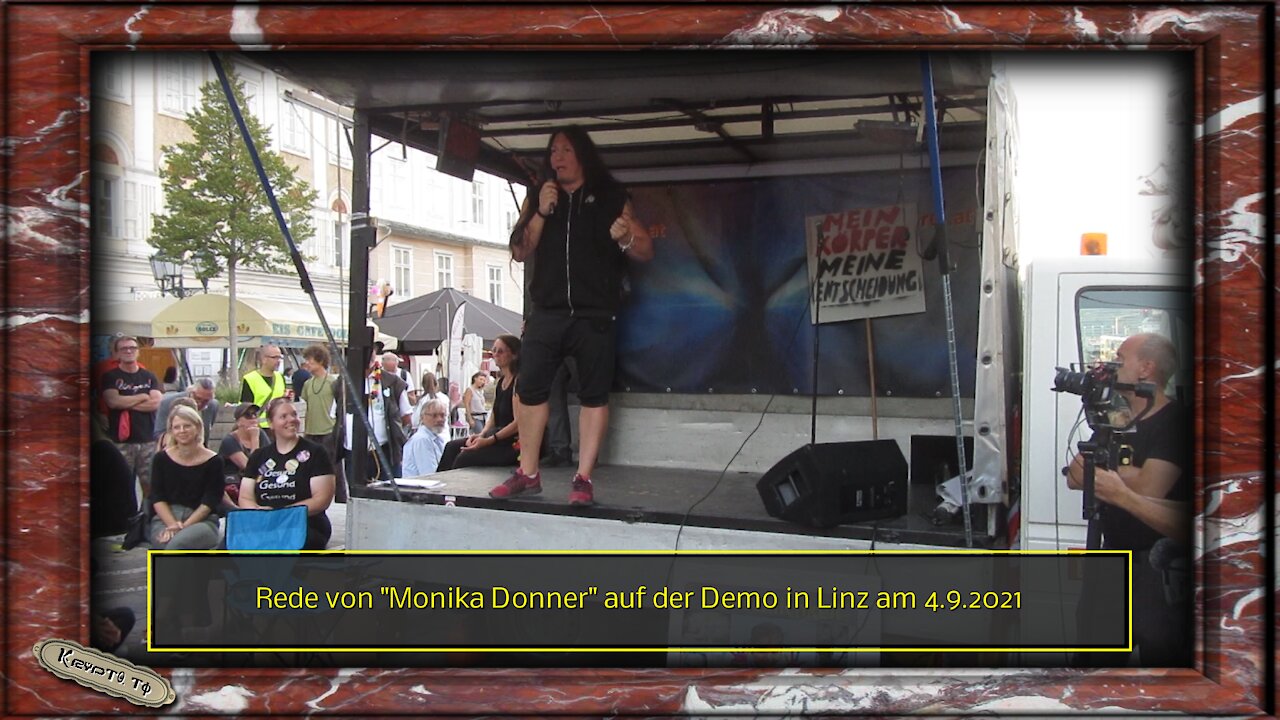 Rede von "Monika Donner" auf der Demo in Linz am 4.9.2021