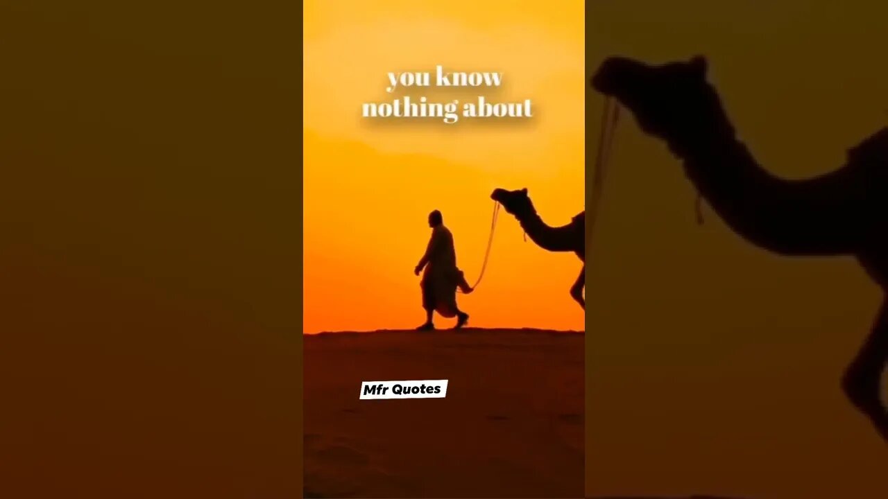 You know nothing about Quotes in English