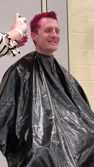 Rockbrook Elementary students raise money for Project Harmony, principal dyes hair to celebrate