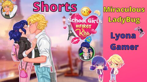 🥰First Kiss - Miraculous Ladybug #shorts #ladybug #miraculous #firstkiss🥰 #ShortsNoBrasil #viral