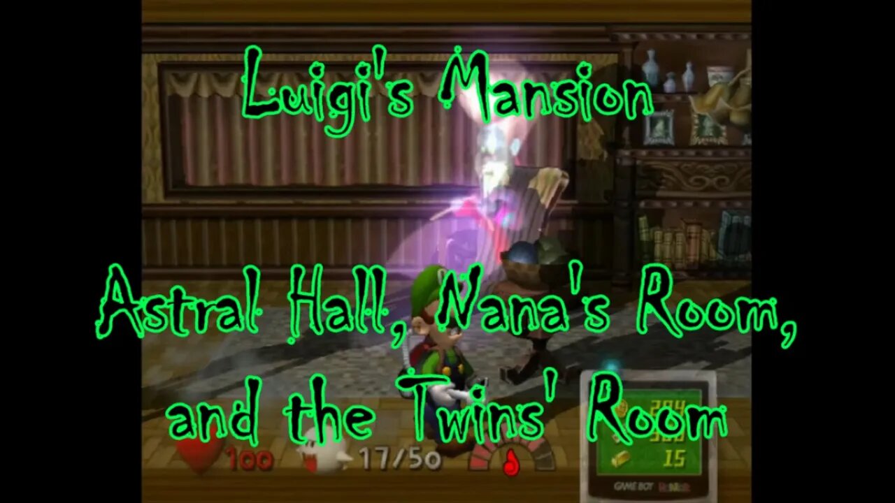 Luigi's Mansion: Astral Hall, Nana's Room, and the Twins' Room