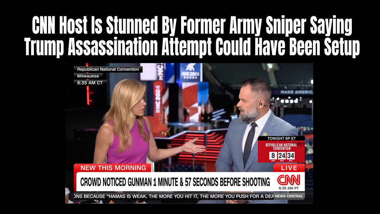 CNN Host Is Stunned By Former Army Sniper Saying Trump Assassination Attempt Could Have Been Setup