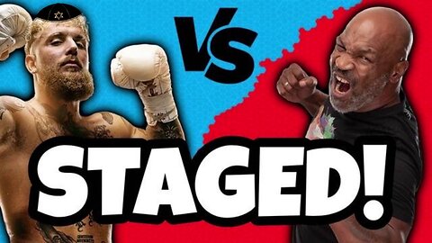 The staged Mike Tyson vs the Jewish crappy boxer Jake Paul